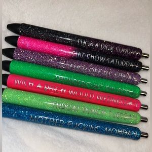Custom Glitter Pens